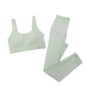 Conjunto de Yoga Transpirable para Mujer, 2 Piezas, Color Sólido, Ropa Deportiva de Manga Corta, Tallas Grandes S-3XL, Conceptcase Fitness Wea - Product Image 3