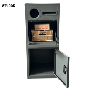 Boîte à <span class=keywords><strong>colis</strong></span> intelligente en métal, grande, autoportante, étanche, antivol, verrouillable, sécurisée pour <span class=keywords><strong>la</strong></span> maison, durable, pour rangement extérieur - Product Image 3