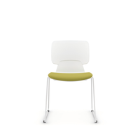 Chaise de conférence de bureau empilable ergonomique moderne de haute qualité avec pieds en métal, confortable, pour l'école et l'hôpital