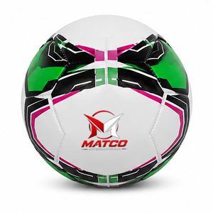 Ballon de football personnalisé, construction équilibrée, pour les écoles, les équipes de jeunes et les clubs sportifs, ballon de football promotionnel cousu à la machine - Product Image 1