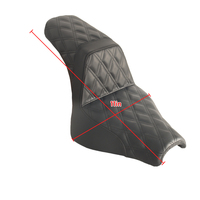 Siège surélevé pour moto personnalisé, gel doux et confortable, dossier en cuir PU pour Softail Fat Bob FXFB 18-25, 1 an