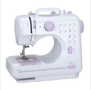 Mini máquina de coser de escritorio, multifuncional, eléctrica, para el hogar