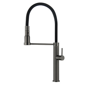 Kitchen Faucet Single Handle Telescopic Rotating 360 Degree Universal Deck Mounted Modern Style Ceramic Valve Core - Product Image 3