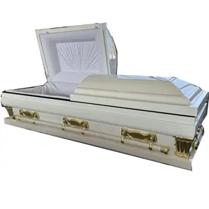 MA101 Metal casket and coffin 18ga steel casket China funeral supplier