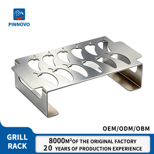 Parrilla de Acero Inoxidable Pinniu <span class=keywords><strong>para</strong></span> Jalapeños con Orificios de Gran Capacidad <span class=keywords><strong>para</strong></span> Pimientos Rellenos, Apta <span class=keywords><strong>para</strong></span> Barbacoa, Ahumador y Horno - Product Image 1