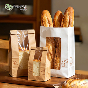 Sacchetti di Carta Kraft Personalizzati SenAng <span class=keywords><strong>per</strong></span> Imballaggio Pane e Asporto - Product Image 1