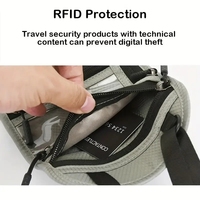 Voyage Rfid Blocage Cou Portefeuille Passeport Porte-Billets Organisateur Téléphone Poche Cartes De Voyage Portefeuille-ID Protection Couverture