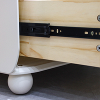 Meubles de chambre à coucher : Armoire de luxe pour fille avec coiffeuse design, table de maquillage tendance avec miroir LED