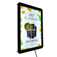Vente en gros de panneaux lumineux LED pour affiches rétroéclairées en verre A1 A2 A3 A4 du Japon, cadres photo muraux