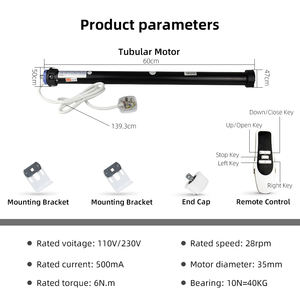 <span class=keywords><strong>Persiana</strong></span> Enrollable Eléctrica Inteligente Zemisamrt con WiFi, Tubos de 35 mm, Motor de 10N, Compatible con Alexa y Google Home, Control de Puerta de Garaje, Persianas Inteligentes para Ventanas de 40 mm y 50 mm - Product Image 6