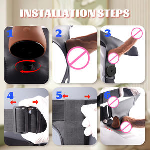 新デザイン 大人のおもちゃ 簡単装着 リアルなディルドバイブレーター コントロール調整ロッド付き ワイヤレスリモコン - Product Image 6