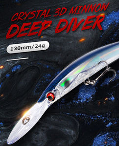 Kingdom — <span class=keywords><strong>leurre</strong></span> méné flottant noir de haute qualité, Wobbler, yeux en 3d, nouvelle Collection, - Product Image 2