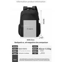 Sac à dos de voyage grande capacité rechargeable par USB pour ordinateur portable, idéal pour le bureau et l'école - Vente en gros directe usine