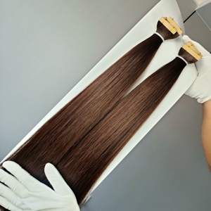 Luxury Quality Tape Hair Double Drawn Cuticle Aligned Tape Hair Extensions Blonde 100% Human Hair Invisible Tape Hair Extensions - Product Image 5