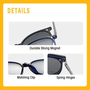 Lunettes de soleil Grey Jack 50-18-140 polarisées unisexes, monture en métal TR, protection UV400 - Product Image 2