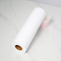 Kain Jaring Putih Tipis Lembut Tekstur Drape Gulungan Penuh untuk Latar Belakang Fotografi Tempat Pernikahan Dekorasi Pesta Rumah Jamuan.