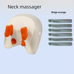 6D Finger Pressure Massager Shiatsu <b>Neck</b> Massage <b>Pillow</b> Soothing Heat Intelligent Shoulder and <b>Neck</b> Massager Machine - Product Image 4