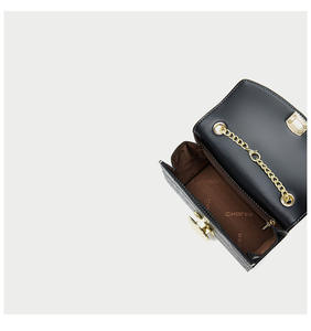 Sac à main en cuir véritable pour femme, élégant, en cuir de vachette souple, avec fermeture boutonnée, nouveau sac à main en cuir véritable - Product Image 2