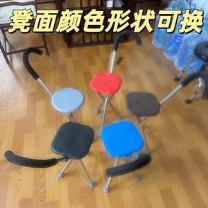 Canne pliante Ningkang à trois pieds avec siège antidérapant pour personnes âgées, utilisation extérieure, dispositif d'aide anti-chute - Product Image 4