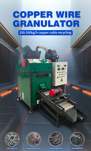 Fil de cuivre utilisé fil électrique câble granulateur Machine ferraille équipement de recyclage rotatif 50A Shanghai - Product Image 3