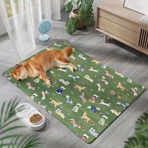 Tapis rafraîchissant de luxe <span class=keywords><strong>pour</strong></span> animaux de compagnie, <span class=keywords><strong>en</strong></span> soie glacée, imperméable, antidérapant et anti-mastication, <span class=keywords><strong>pour</strong></span> l'été, utilisation intérieure/extérieure, vente <span class=keywords><strong>en</strong></span> gros - Product Image 1
