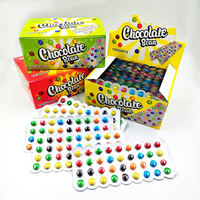 Vente chaude en gros de paquets de bonbons en forme de tablette, bonbons sucrés, chocolat coloré en forme de haricot