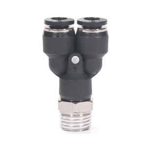 Conector Neumático de Alta Calidad Tipo Y de Tres Vías, Conexión Rápida de Empuje Tipo PX, Accesorio Neumático de Plástico - Product Image 1