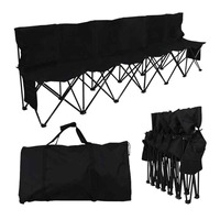 Chaises de banc Sideline Banc pour 6 personnes Sièges de stade Banc de chaise pliable pour enfants adultes