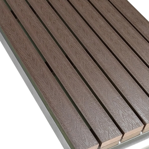 Giải trí hiện đại rắn ghế gỗ và ghế cho ăn uống thiết kế sáng tạo với khung thép cho Patio công viên hoặc trung tâm mua sắm băng ghế dự bị - Product Image 4