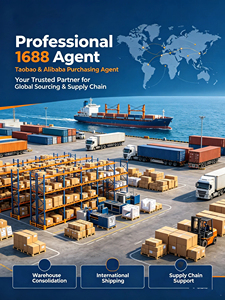 Agent professionnel 1688, service d'achat Taobao Alibaba, sourcing mondial, consolidation de la chaîne d'approvisionnement, entrepôt, expédition internationale - Product Image 1
