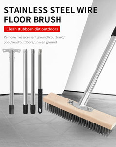 <span class=keywords><strong>Brosse</strong></span> métallique à manche en acier inoxydable <span class=keywords><strong>Brosse</strong></span> métallique pour jardin de <span class=keywords><strong>piscine</strong></span> commerciale <span class=keywords><strong>Brosse</strong></span> à poils en acier inoxydable - Product Image 1