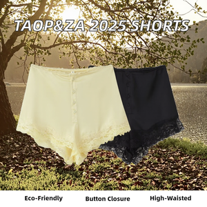 กางเกงขาสั้นผู้หญิงแบบเซ็กซี่ติดกระดุม สไตล์วินเทจยุโรปอเมริกัน ลายฮิต แฟชั่นทันสมัย - Product Image 2