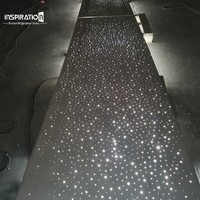 Banc circulaire lumineux en béton translucide pour espace de loisirs de parc, finition de haute qualité, siège rond en béton translucide