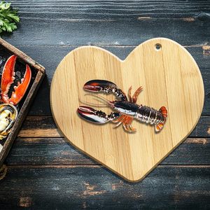 Tabla de Cortar de Bambú en Forma de Corazón para <span class=keywords><strong>Cocina</strong></span>, para Servir o Colgar como Decoración - Product Image 6