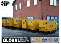 Petits groupes électrogènes diesel silencieux refroidis par air 20KVA 30KW triphasés de type conteneur à démarrage automatique, châssis ouvert, régulateur ATS AVR
