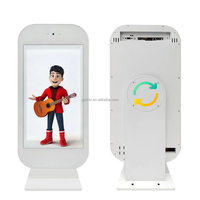 NOUVEAU DESIGN Écran publicitaire LCD rotatif de 21,5 pouces pour bureau, écran holographique 3D Android pour intérieur, ascenseur, magasin de détail