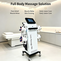 Masseur facial rotatif à 360°, masseur corporel vibrant, 6 poignées, rouleau de thérapie à aspiration avec boule interne