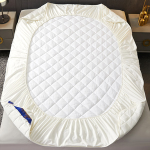 Protège-<span class=keywords><strong>matelas</strong></span> en tissu de <span class=keywords><strong>coton</strong></span>, entièrement enveloppant, matelassé, durable, doux pour la peau, vente en gros pour hôtels - Product Image 1