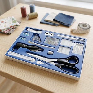 AA0017 <b>Sewing</b> kit | Portable <b>Sewing</b> Thread <b>Set</b> With 40 Colors For Machine <b>Sewing</b> Plastic Case Organized Storage Box - Product Image 1