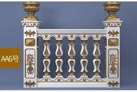 Rampe de balcon extérieure en plastique de style mid-century, colonne romaine pour villa, terrasse, main courante d'escalier, jardin, cour, hôpital