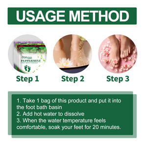 Té verde aromático Baño de pies Sal Nutrición para la piel Alivio del estrés Perfecto para el cuidado de los pies de spa en el hogar - Product Image 5