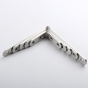 Jinnate Stainless Steel Angle Brackets L-Shaped 90 Degree Furniture Connectors Durable Shelf Support Hardware - Product Image 4