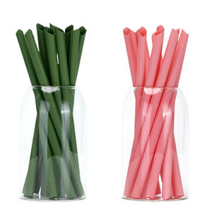 Pajita de PLA biodegradable de color ácido láctico, Pajita de embalaje independiente desechable de grado alimenticio - Product Image 4