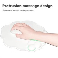 Repose-poignet pour clavier en mousse à mémoire de forme douce et confortable en forme de nuage, tapis de bureau créatif pour filles, antidérapant, petit repose-poignet