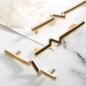 Xử lý Knob vàng sang trọng kim loại hiện đại Bắc Âu tủ tủ quần áo kéo cửa sổ ngăn kéo tủ bếp nội thất xử lý - Product Image 2