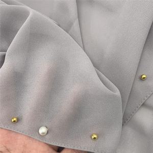 ラインストーンストーンムスリムヘビーシフォンインスタントイスラムスカーフアバヤヒジャーブヴィンテージクリスタル売れ筋マレーシア女性マルチカラー - Product Image 4