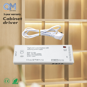 แหล่งจ่ายไฟ LED สำหรับตู้เฟอร์นิเจอร์ 12V 24V พร้อมสวิตช์หรี่ไฟแบบสัมผัสตรวจจับความเคลื่อนไหว รองรับเซ็นเซอร์หลากหลายชนิด สำหรับตู้ครัว - Product Image 1