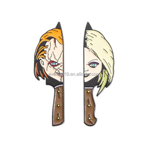 Commercio all'ingrosso carino Anime in metallo artigianale personalizzato spille in smalto morbido collezione Stock terrore distintivo fiore piramide angelo per <span class=keywords><strong>gli</strong></span> anniversari - Product Image 5