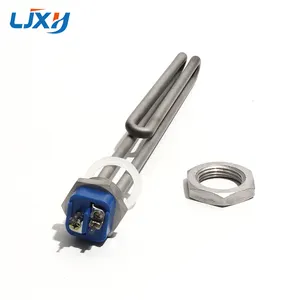 Ljxh 120V/220-240V/380V bia nóng yếu tố 1 "BSP/NPT DN25 304ss mật độ cao hình ống nóng với locknut cho mạ xe tăng