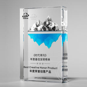 Nuevo diseño, trofeo de cristal, impresión y grabado a color creativos, excelente personal, agentes, medallas de honor, premio, trofeo de seguro - Product Image 4